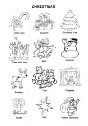 Christmas Picture Dictionary