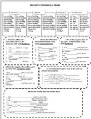 English Worksheet: Present Continuous