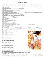 English Worksheet: Just like heaven