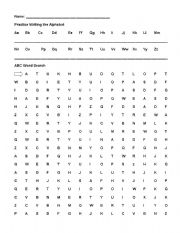 English Worksheet: abc finding