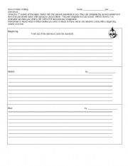 English Worksheet: Round Robin Writing Worksheet