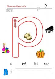 English worksheet: alphabet, p