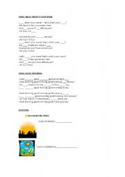 English worksheet: greetings worksheet