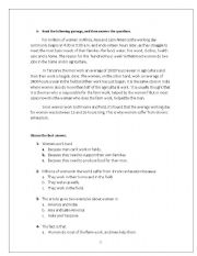 English Worksheet: Reading coprehention 