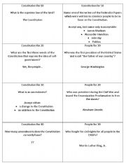 English Worksheet: Citizenship Jeopardy