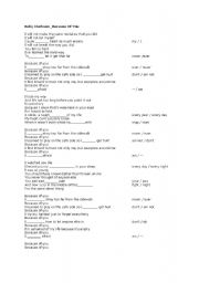 English worksheet: listening worksheet