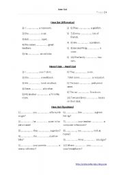 English worksheet: Elementary Have Got Exercise