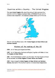 English Worksheet: British Isles