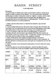 English Worksheet: Baker Street