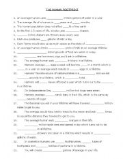 English Worksheet: Human Footprint Video Questions