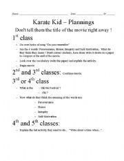 English Worksheet: Karate Kid 2010