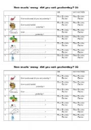 English Worksheet: pairwork;