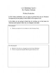 English Worksheet: A Christmas Carol