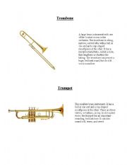 English Worksheet: Percussion Instruments