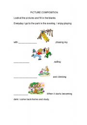English Worksheet: PICTURE COMPREHENSION