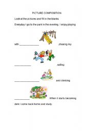 English worksheet: PICTURE COMPREHENSION