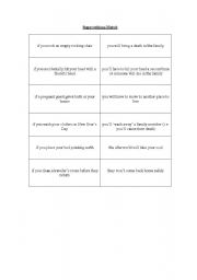 English Worksheet: Superstitions match