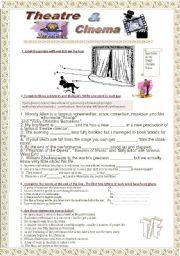 English Worksheet: Theatre and cinema