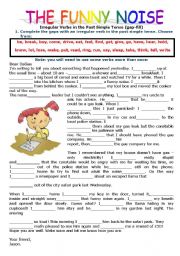 English Worksheet: PAST SIMPLE: FILLING THE GAPS AND WRITING A SHORT TEXT