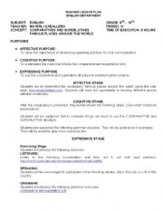 English Worksheet: COMAPARATIVE AND SUPERLATIVE