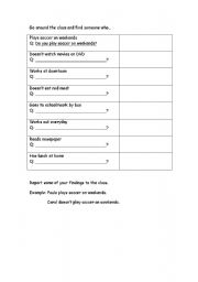 English worksheet: Simple Present