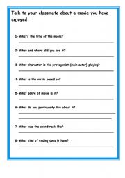 English Worksheet: writing task