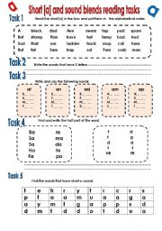 Short a +sound blends. PRACTICE.