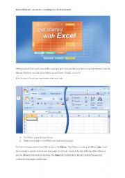 IT Microsoft Excel:  Lesson Creating Your First Workbook