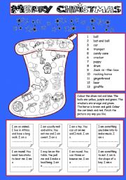 English Worksheet: Christmas toys