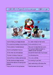 English Worksheet: Christmas