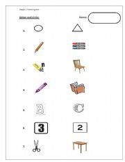 English Worksheet: listening test