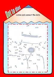 Dot to dot - Mixed numbers- Listening Activity (With KEY)