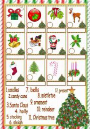 English Worksheet: Christmas Fun