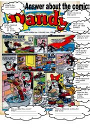 English Worksheet: COMIC - KORKY THE CAT