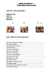 English Worksheet: A close shave ( Wallace and gromit)