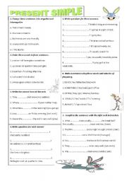 English Worksheet: PRESENT SIMPLE