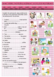 English Worksheet: Past Continuous Tense