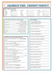 English Worksheet: Present perfect