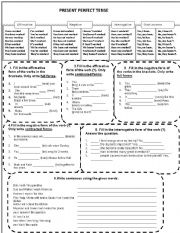 English Worksheet: Present Perfect