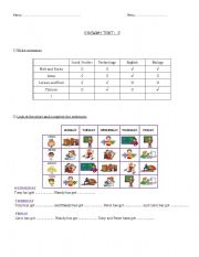 English Worksheet: Likes and dislikes