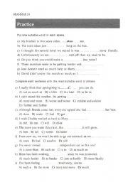 English Worksheet: Comparisons