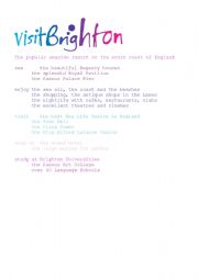 English Worksheet: Brighton