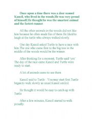 English Worksheet: story