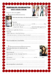 English Worksheet: Desperate Housewives: Lets meet the girls