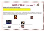 English Worksheet: BONFIRE NIGHT