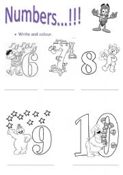 numbers 6-10 colouring (part2)