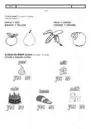 English Worksheet: ENGLISH TEST