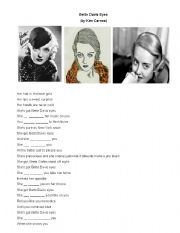 English Worksheet: Bette Davis Eyes