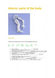 English Worksheet: idioms: parts of the body 2