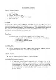 English worksheet: CAMPING!